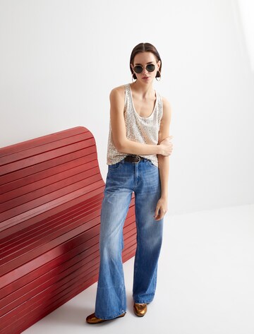 Koton Wide Leg Jeans in Blau