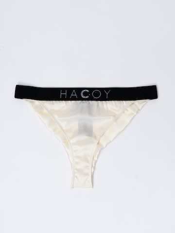 HACOY - Braga 'Invisible' en beige: frente