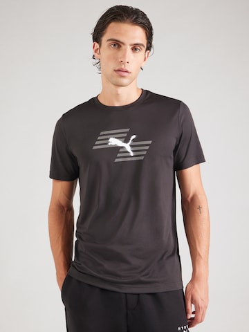 PUMA Функционална тениска 'Puma x Hyrox' в черно: отпред