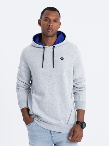 Ombre Sweatshirt 'OM-SSNZ-22FW-006' in Grey: front