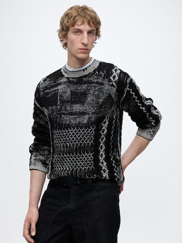 DIESEL Sweter 'K-MIONE' w kolorze czarny