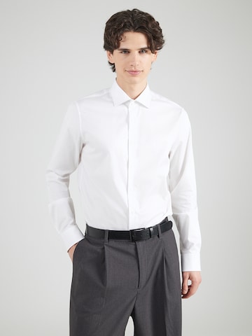 Michael Kors Slim fit Button Up Shirt in White: front
