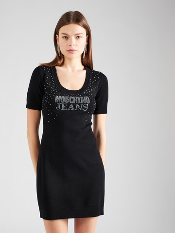 Abito in maglia di Moschino Jeans in nero: frontale