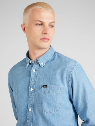 Lee Regular fit Button Up Shirt in Blue