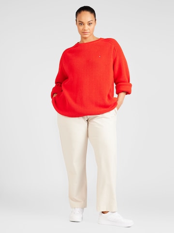 Tommy Hilfiger Curve Sweater in Red