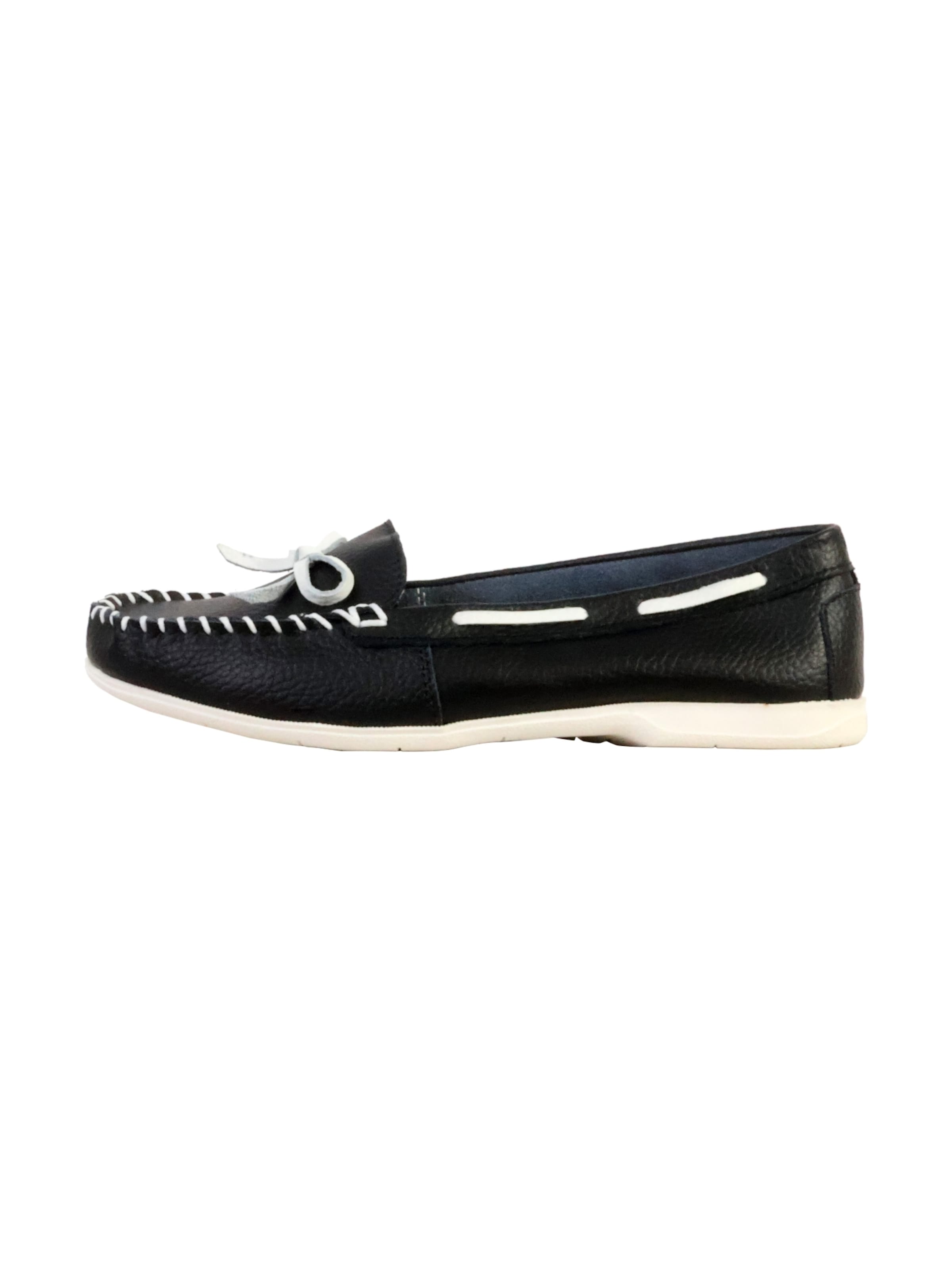 Super Mode - Zapatillas 'LBS-Ledermokassin' en negro: frente