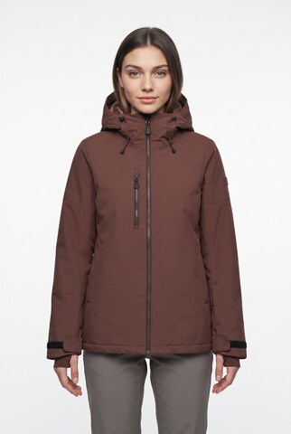 ICEPEAK Athletic Jacket in Brown: front