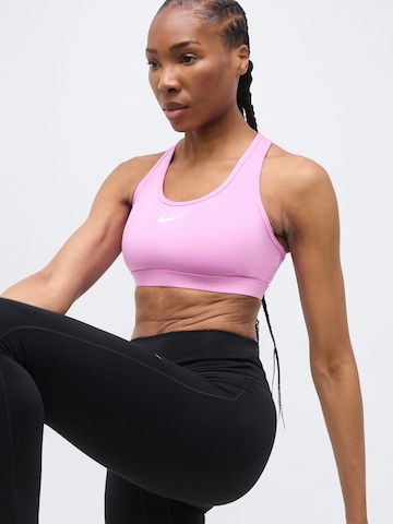 NIKE Μπουστάκι Αθλητικό σουτιέν 'SWOOSH' σε ροζ