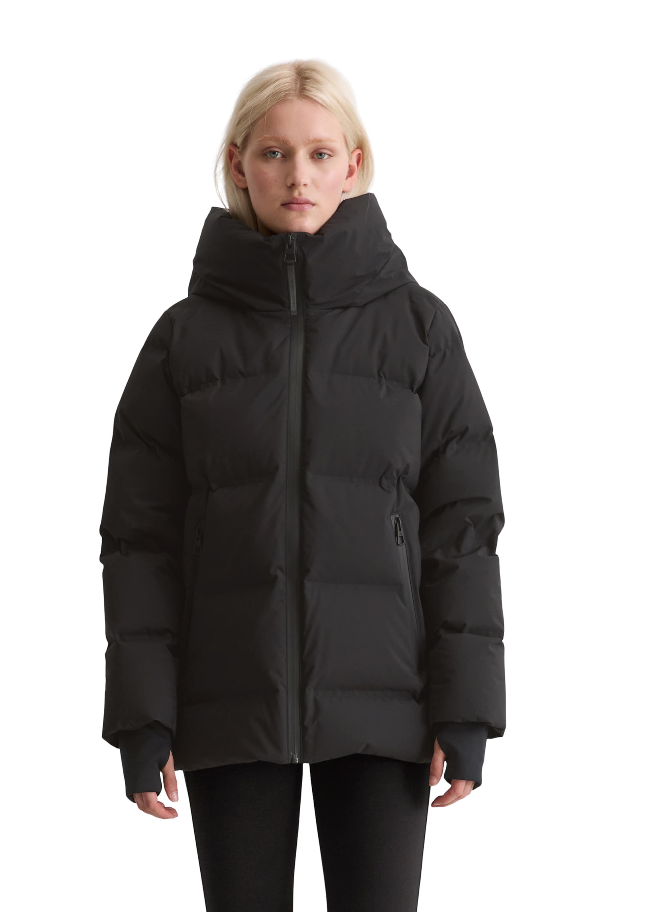 Marc O'Polo Prehodna jakna | črna barva: sprednja stran