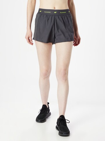 4F Normální Sportovní kalhoty – šedá: přední strana