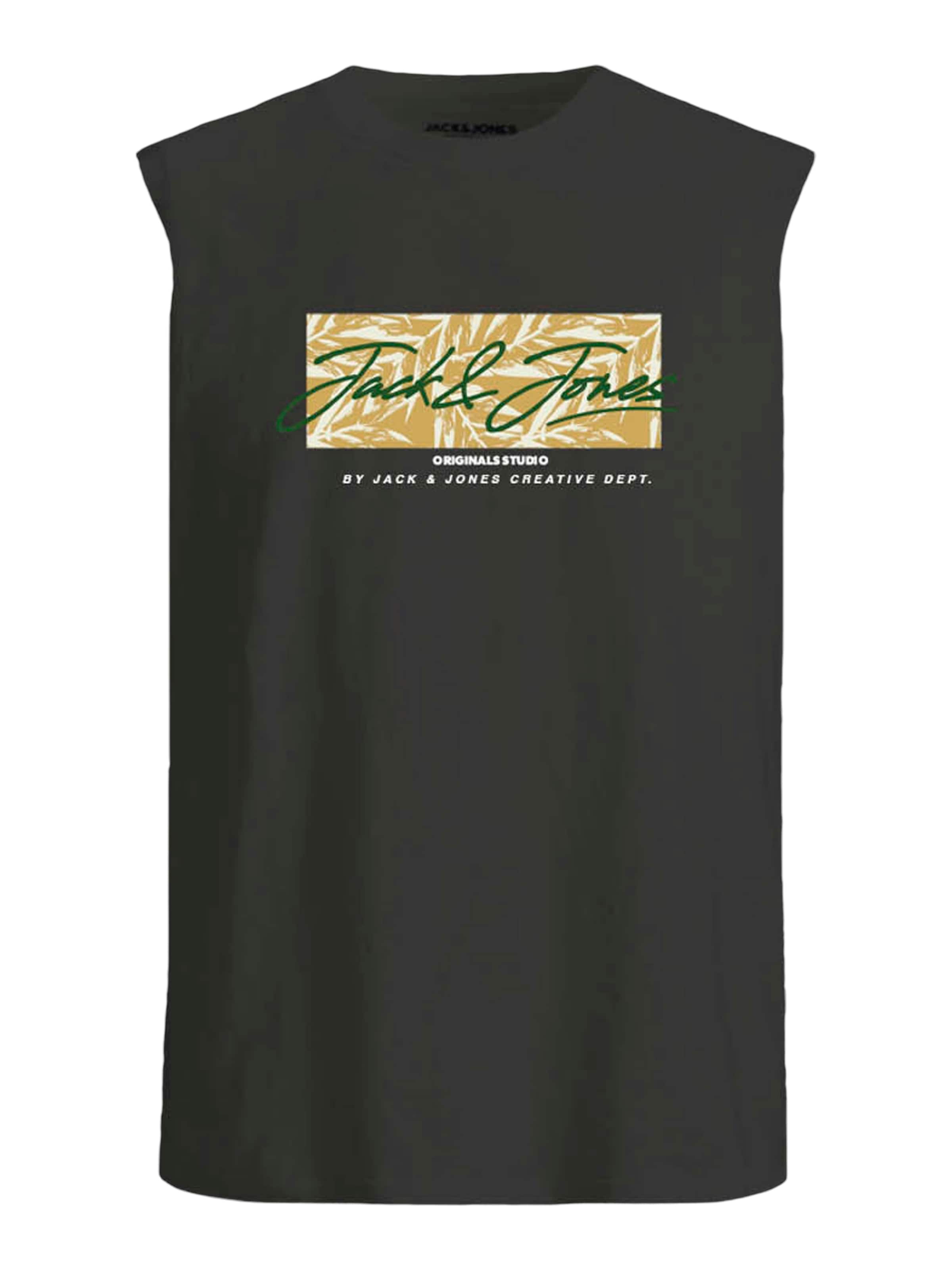 JACK & JONES Футболка 'JORSPLIT' в Коричневый