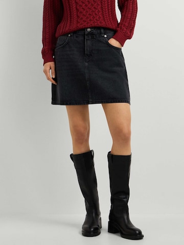 Gonna di Pepe Jeans in nero: frontale