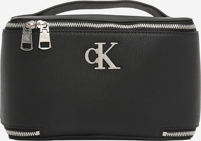 Tualeto reikmenų / kosmetikos krepšys iš Calvin Klein Jeans, spalva – juoda / sidabrinė, Prekių apžvalga