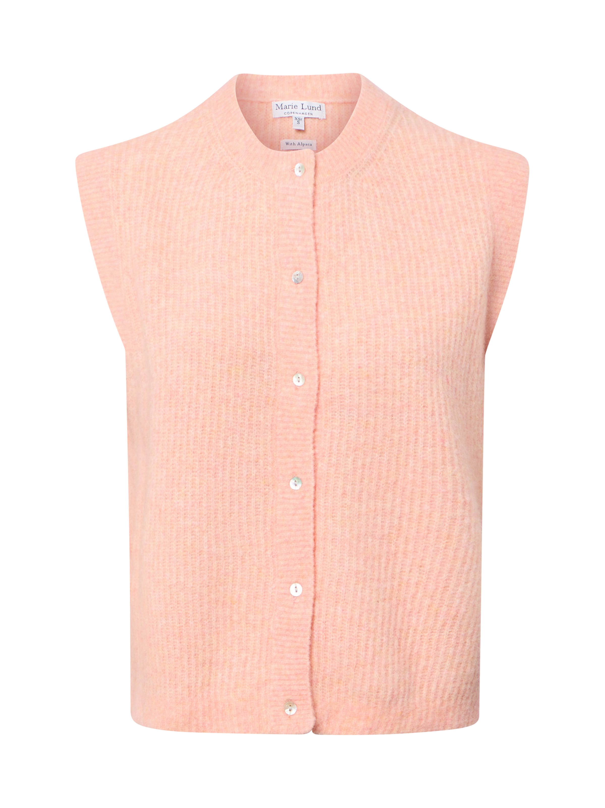 Marie Lund Knit Cardigan in Orange: front