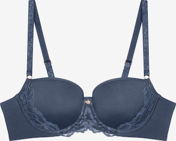 TRIUMPH BH ' Wild Gardenia Florale ' in Blauw: voorkant