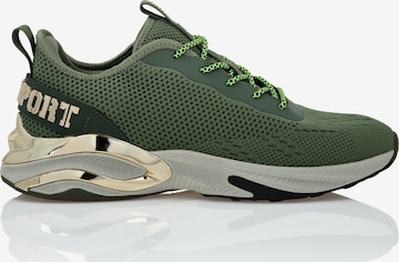 Sneaker bassa di Plein Sport in verde: frontale