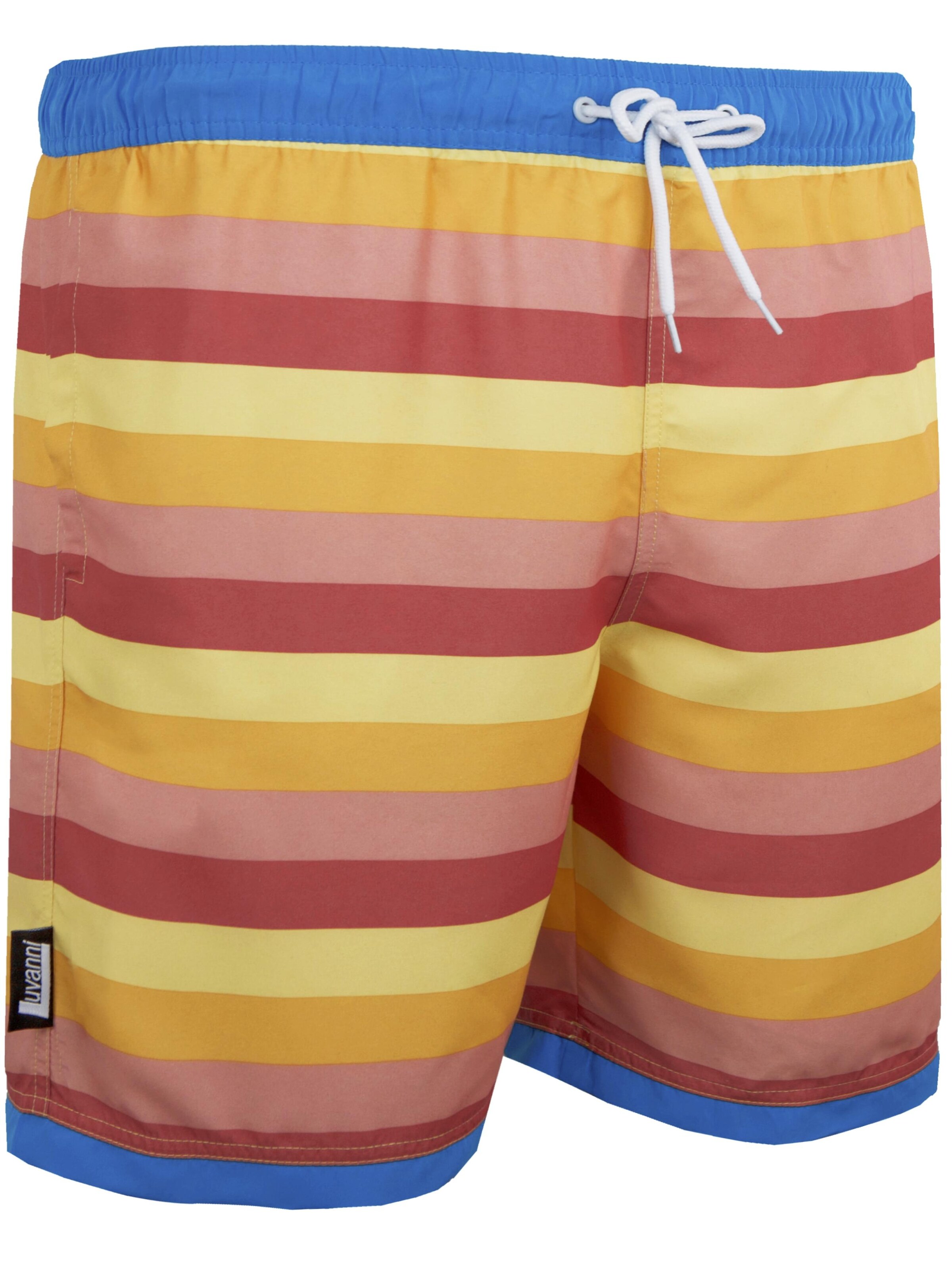 Luvanni Badeshorts 'Boardshorts Style 11 Streifen'‌‌‌‌‌‌‌‌‌ in Gelb