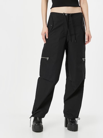 Samsøe Samsøe Loose fit Cargo Pants 'CHI' in Black: front