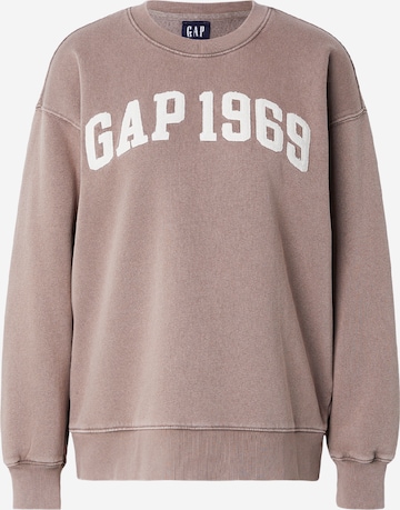 Bluză de molton 'LOVE' de la GAP pe maro: față