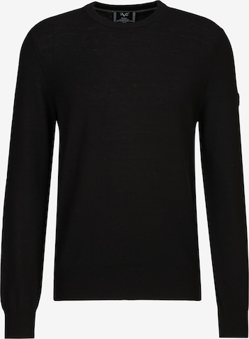 19V69 ITALIA Pullover 'Cliff' in Schwarz: Vorderseite