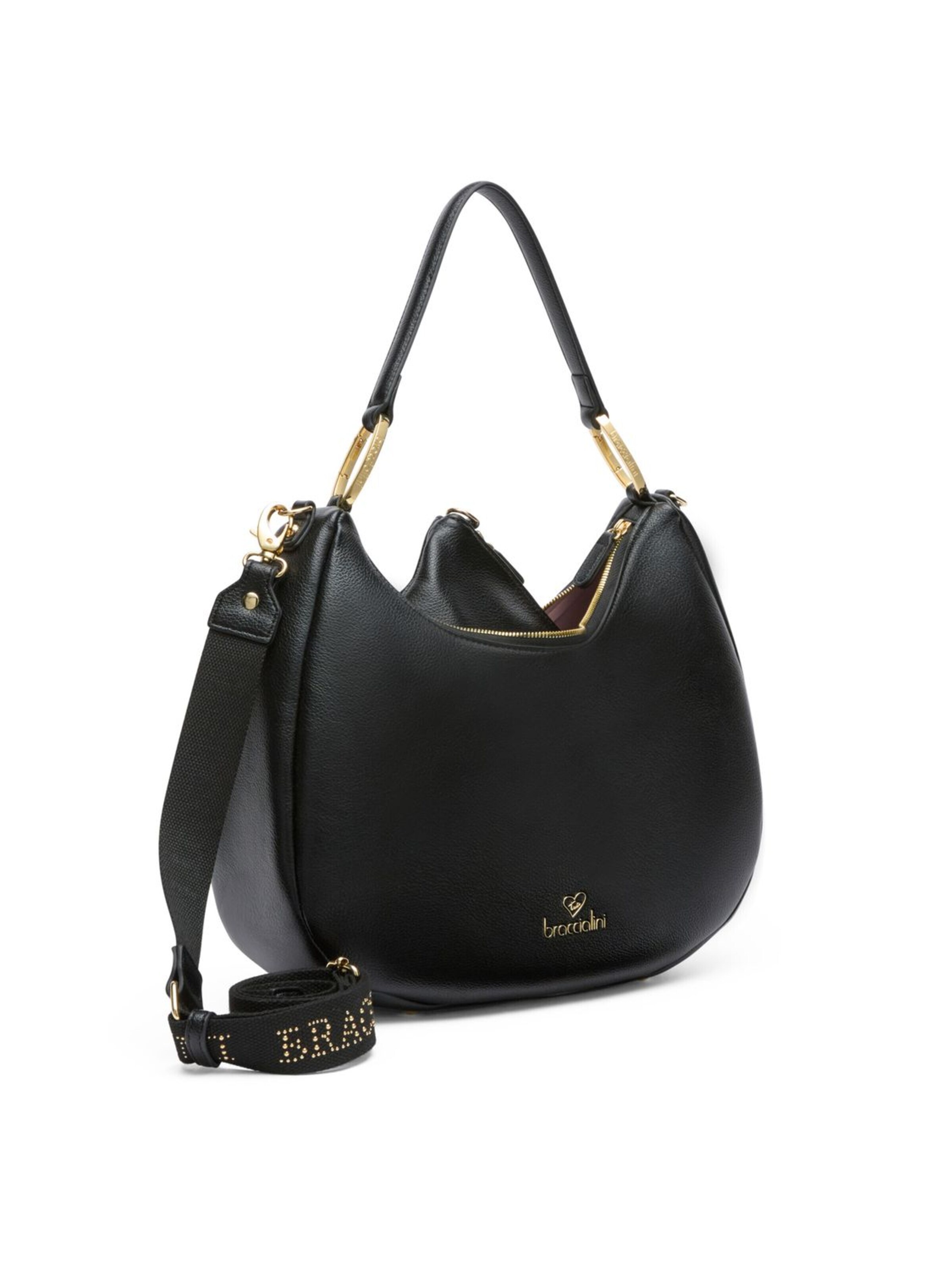 Borsa a spalla 'Amy' di Braccialini in nero