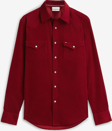 Coupe regular Chemise TOMMY HILFIGER en rouge : devant
