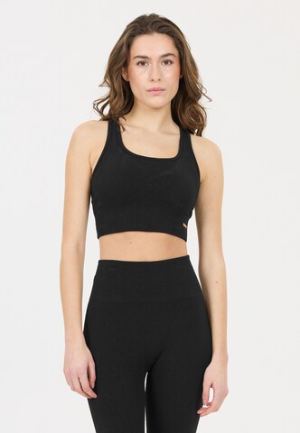 Athlecia Bustier Sport bh 'Aideny' in Zwart: voorkant