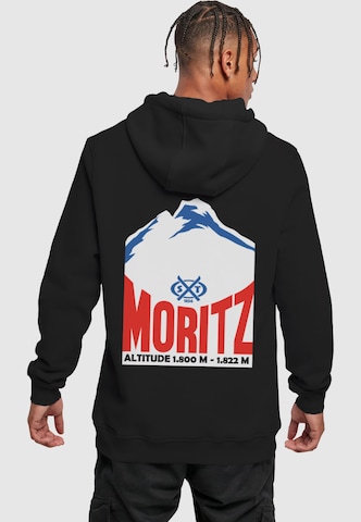 Mister Tee Sweatshirt 'Mountain' in Schwarz: Vorderseite