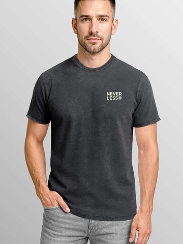 Neverless Shirt 'Greek Vase Palms' in Black