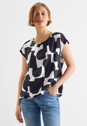 STREET ONE Blouse in Blauw: voorkant