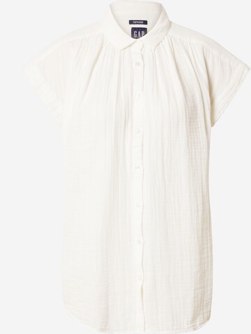 GAP Blouse 'GAUZE' in White: front