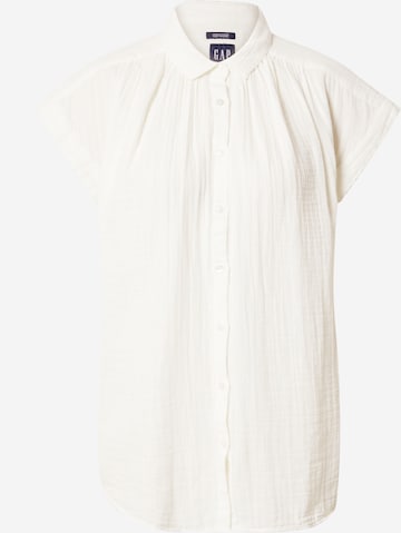 GAP Bluse 'GAUZE' i hvid: forside