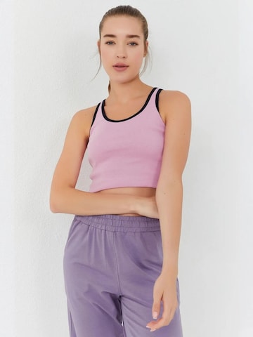 Tommy Life Top in Pink: front