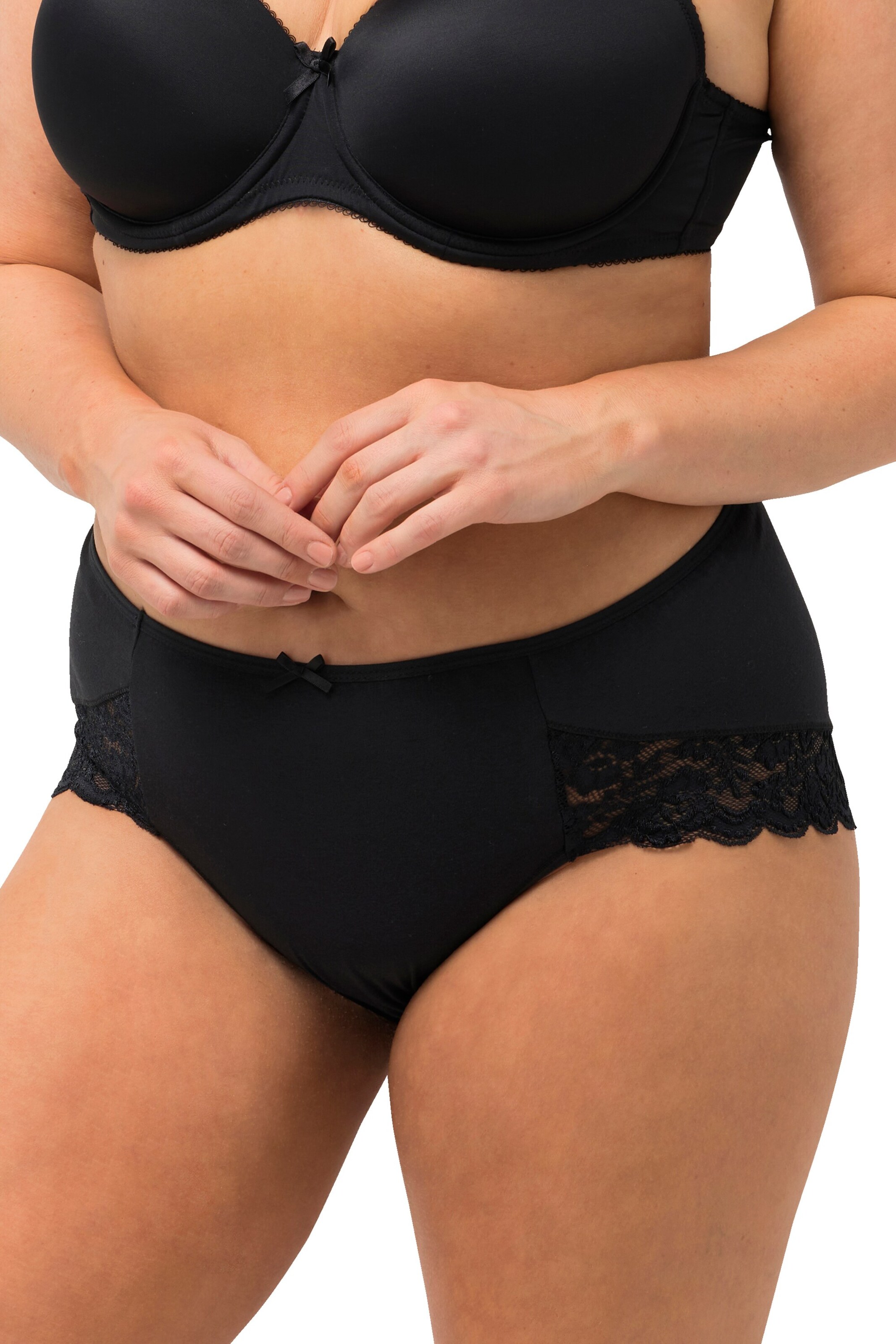 Ulla Popken Slip in Schwarz: Vorderseite