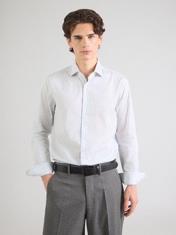 Coupe regular Chemise 'Dobby' Michael Kors en bleu : devant