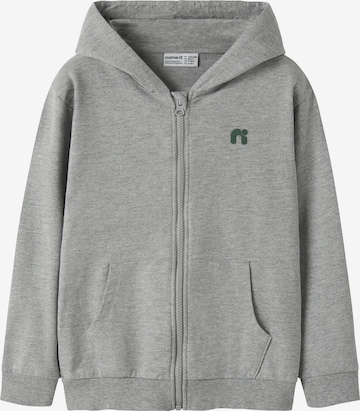 NAME IT Sweatjacke 'NKMVALON' in Grau: Vorderseite