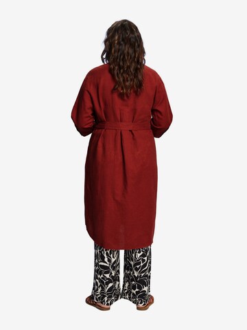 Esprit Curves Shirt Dress in Red