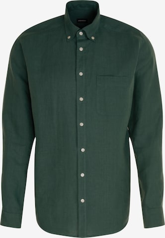 Coupe regular Chemise 'Schwarze Rose' SEIDENSTICKER en vert : devant