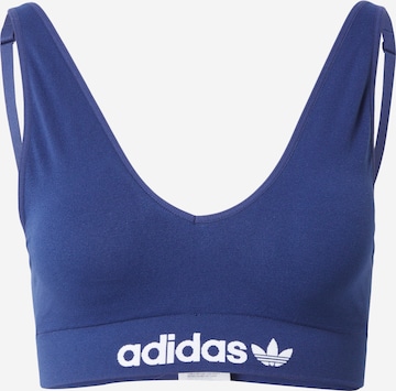 ADIDAS ORIGINALS Bustier Biustonosz w kolorze niebieski: przód