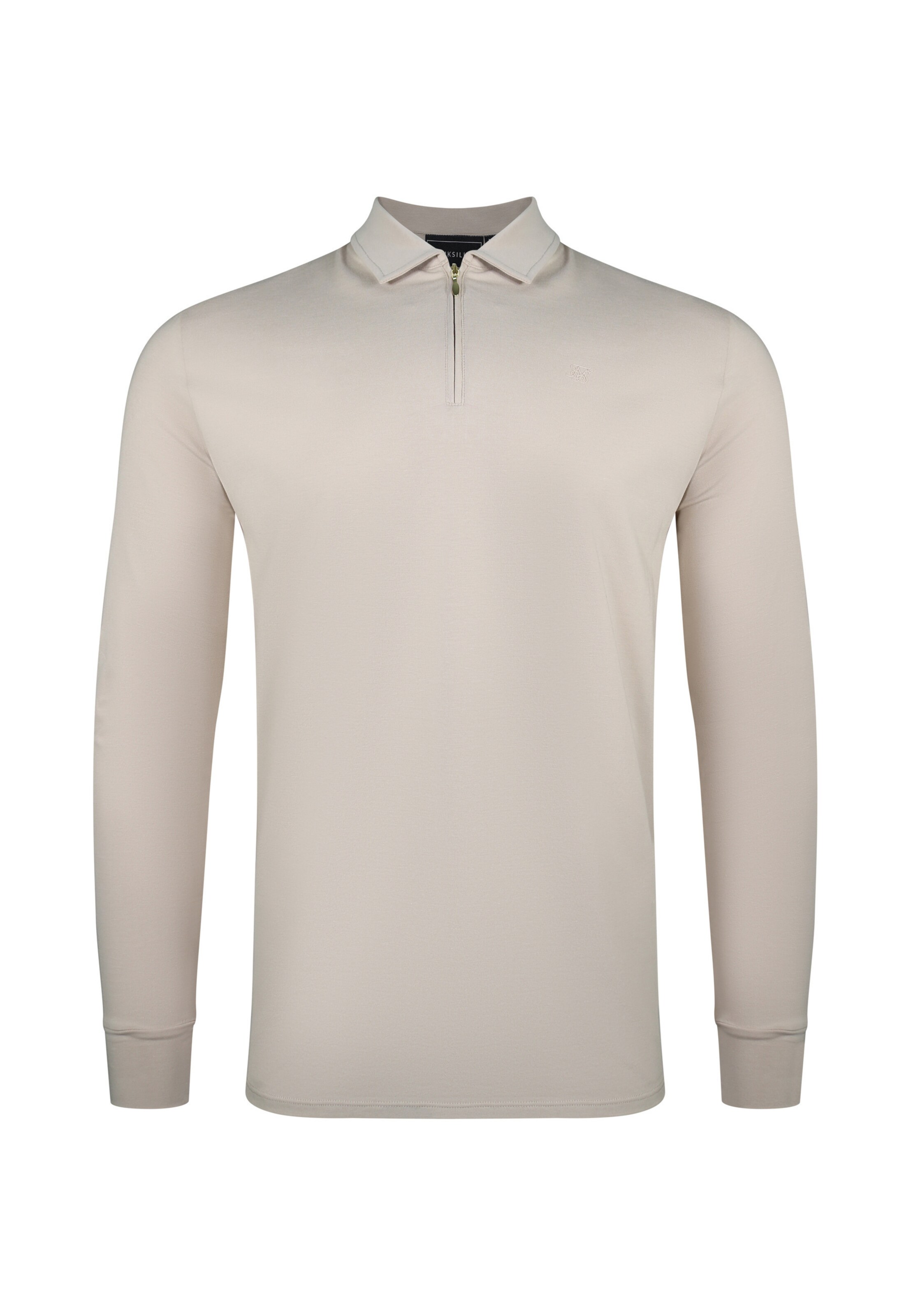 SikSilk Shirt in Beige: voorkant