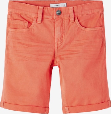 NAME IT - Pantalón 'Sofus' en naranja: frente