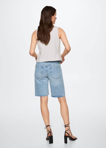 MANGO Regular Shorts 'Anais' in Blau