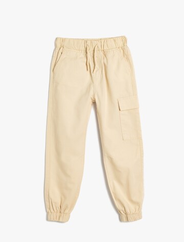 Koton Tapered Trousers in Beige: front