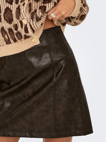 Jupe 'ONLEverle' ONLY en marron