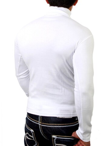 Reslad Shirt 'sportlicher Rolli' in White