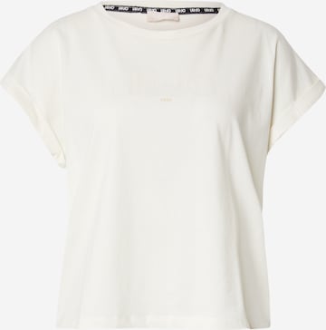 Liu Jo Тениска 'ECS' в бяло: отпред