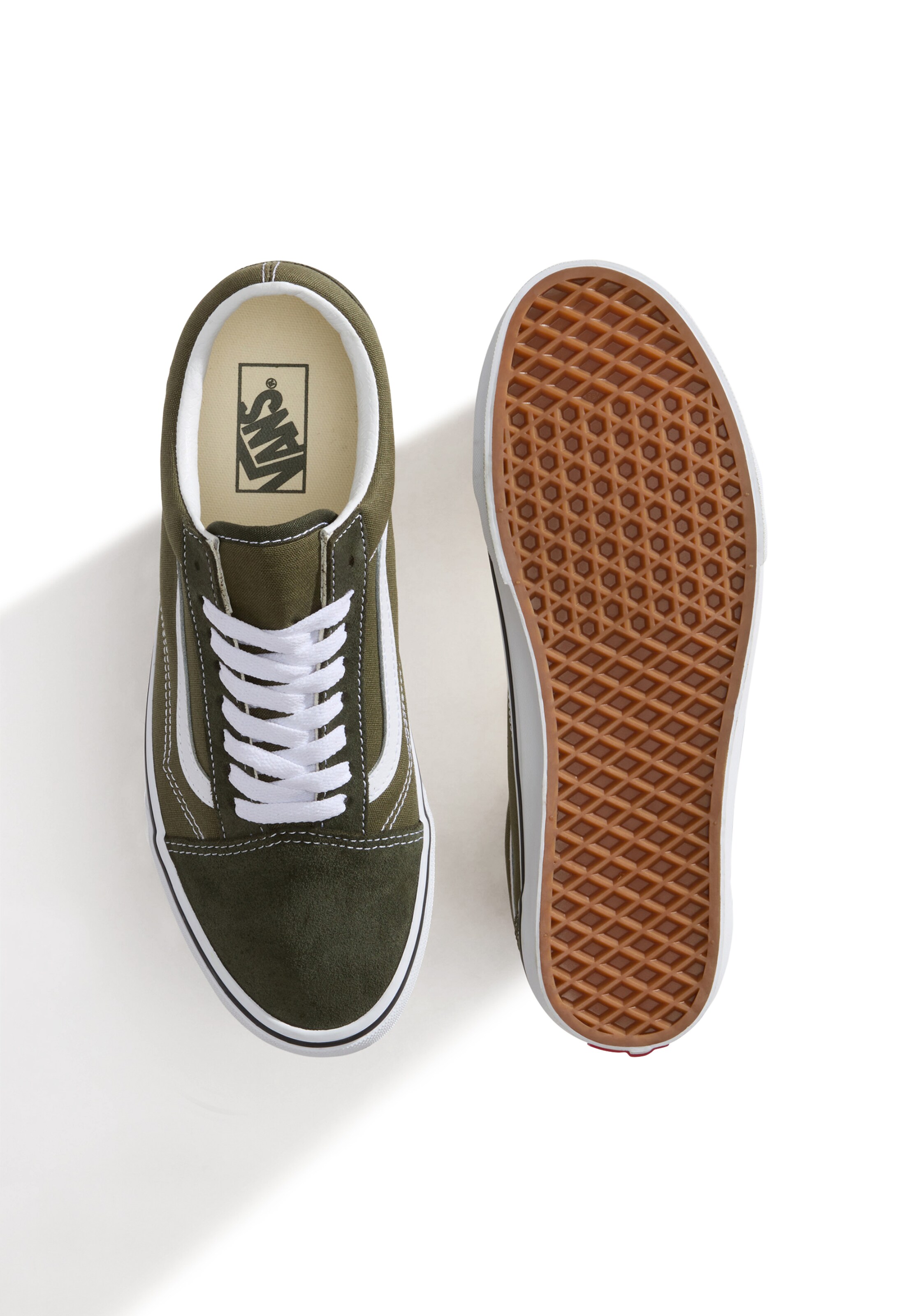 Baskets basses 'Old Skool' VANS en vert