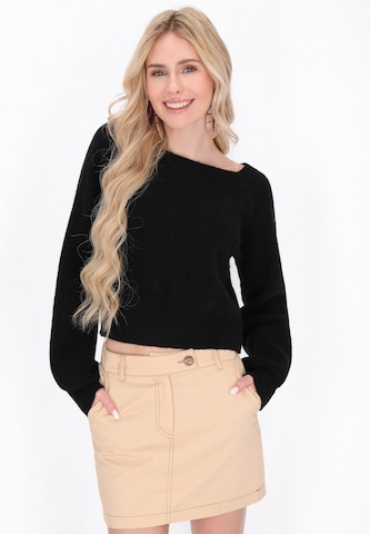 Pull-over IZIA en noir : devant