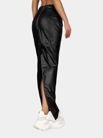 Gonna 'Fusta RIB-TECH - F27165' di Made By Society in nero