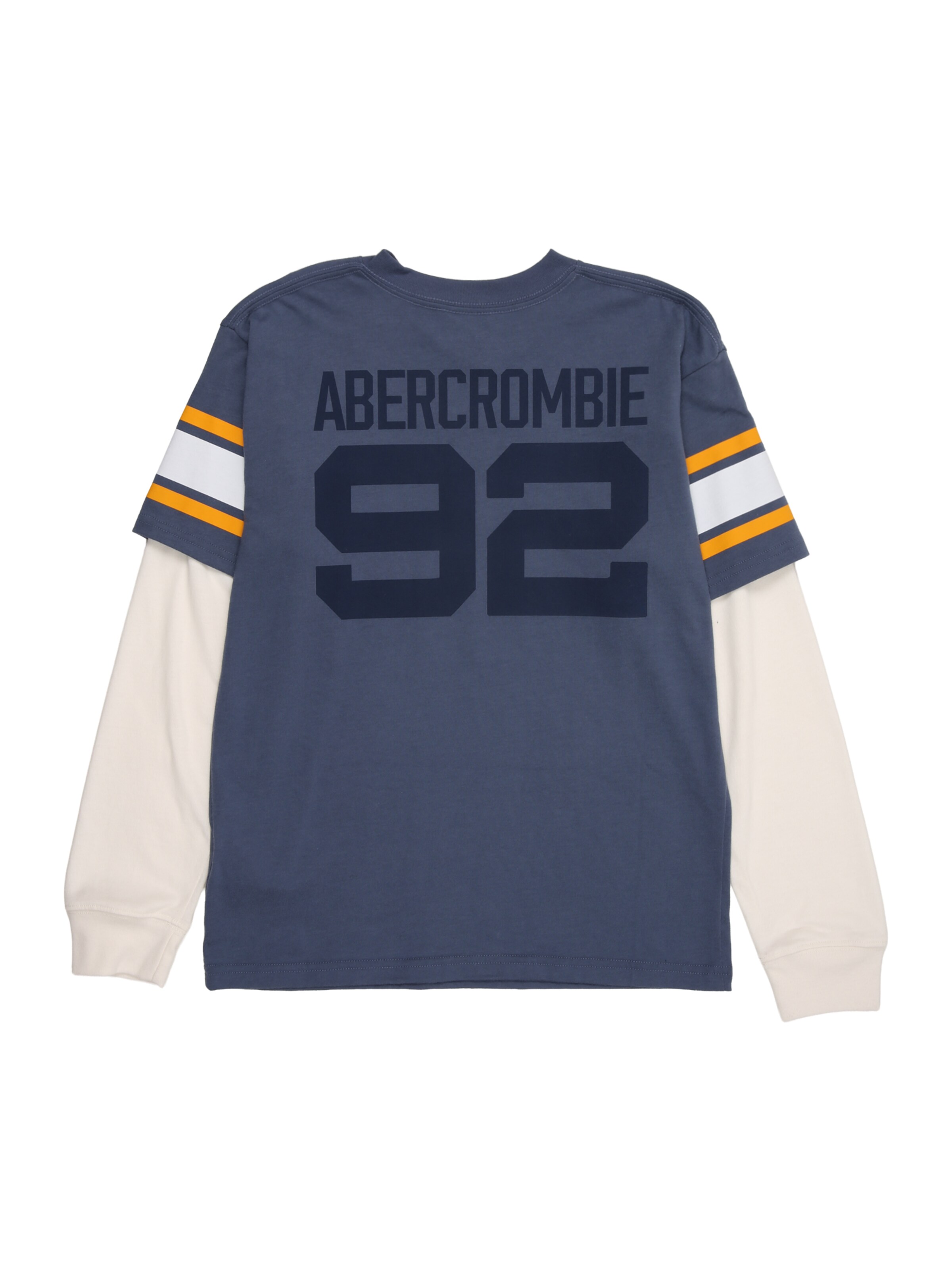 Abercrombie & Fitch Tričko 'AFB FOOTBALL HANGDOWN' – modrá